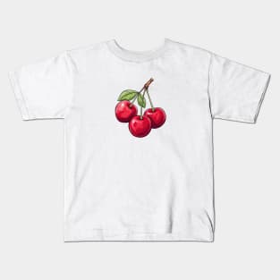 Cherry Illustration Kids T-Shirt